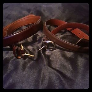 2 Coach leather belts (size 30)